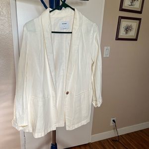 Old navy white linen blazer